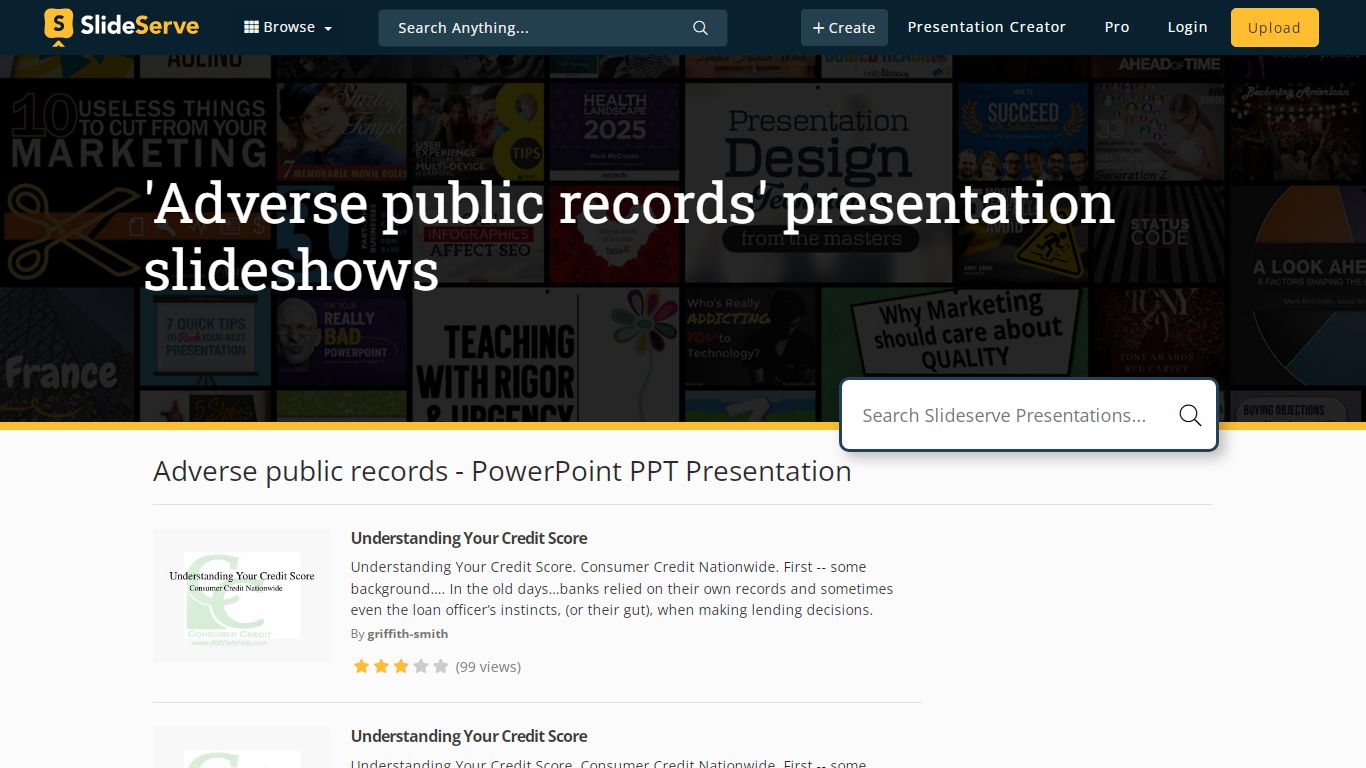 Adverse public records PowerPoint (PPT) Presentations, Adverse public ...
