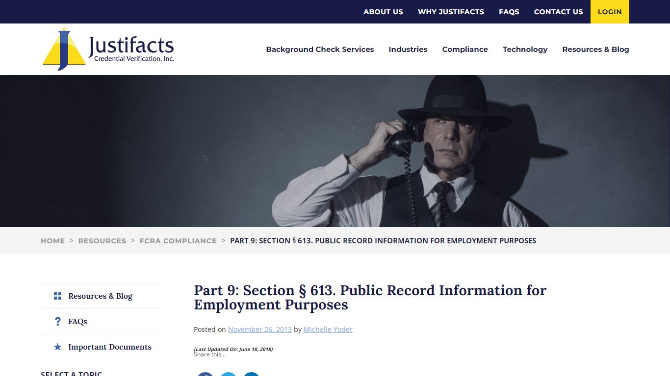 Understanding the FCRA: Section § 613, Part 9 | Justifacts